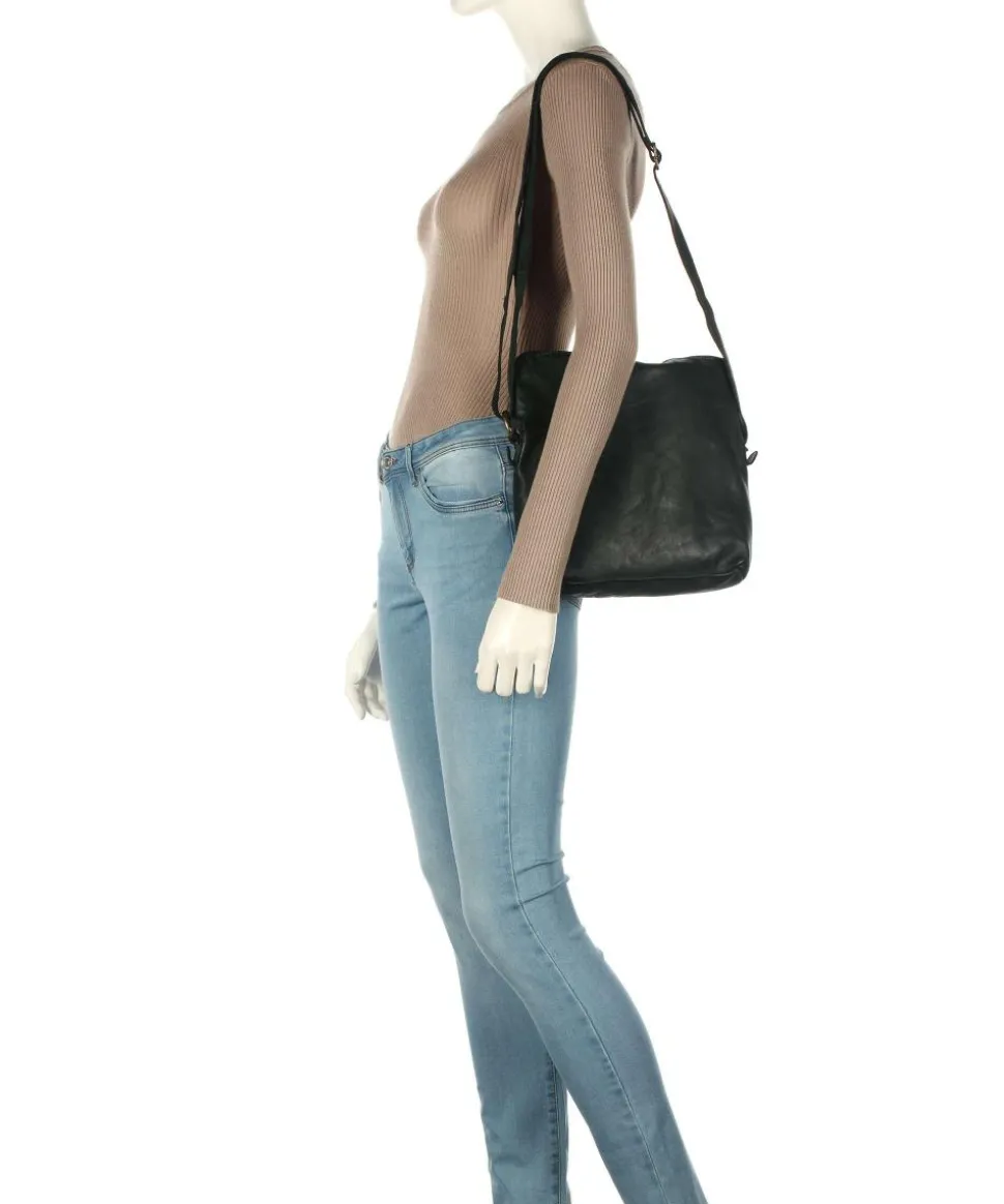 Submarine Umhängetasche genarbtes Rindsleder dunkelgrün