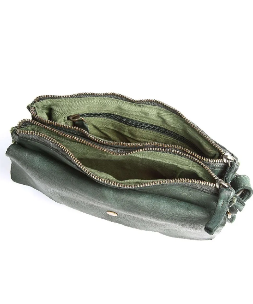 Submarine Umhängetasche Rindsleder dunkelgrün