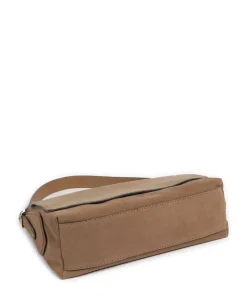 Suede Carina Beuteltasche aufgerautes Leder camel