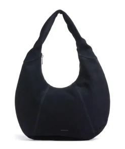 Suede Gabi Beuteltasche aufgerautes Rindsleder navy