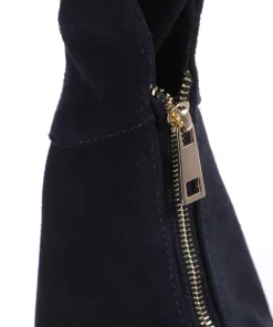 Suede Gabi Beuteltasche aufgerautes Rindsleder navy