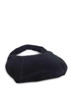 Suede Gabi Beuteltasche aufgerautes Rindsleder navy