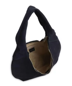 Suede Gabi Beuteltasche aufgerautes Rindsleder navy