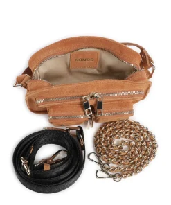 Suede Helena Umhängetasche aufgerautes Leder karamellbraun