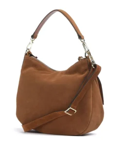 Suede Juna Beuteltasche aufgerautes Rindsleder braun
