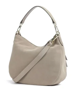 Suede Juna Small Beuteltasche aufgerautes Leder beige