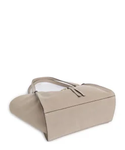 Suede Temi Shopper aufgerautes Leder hellgrau