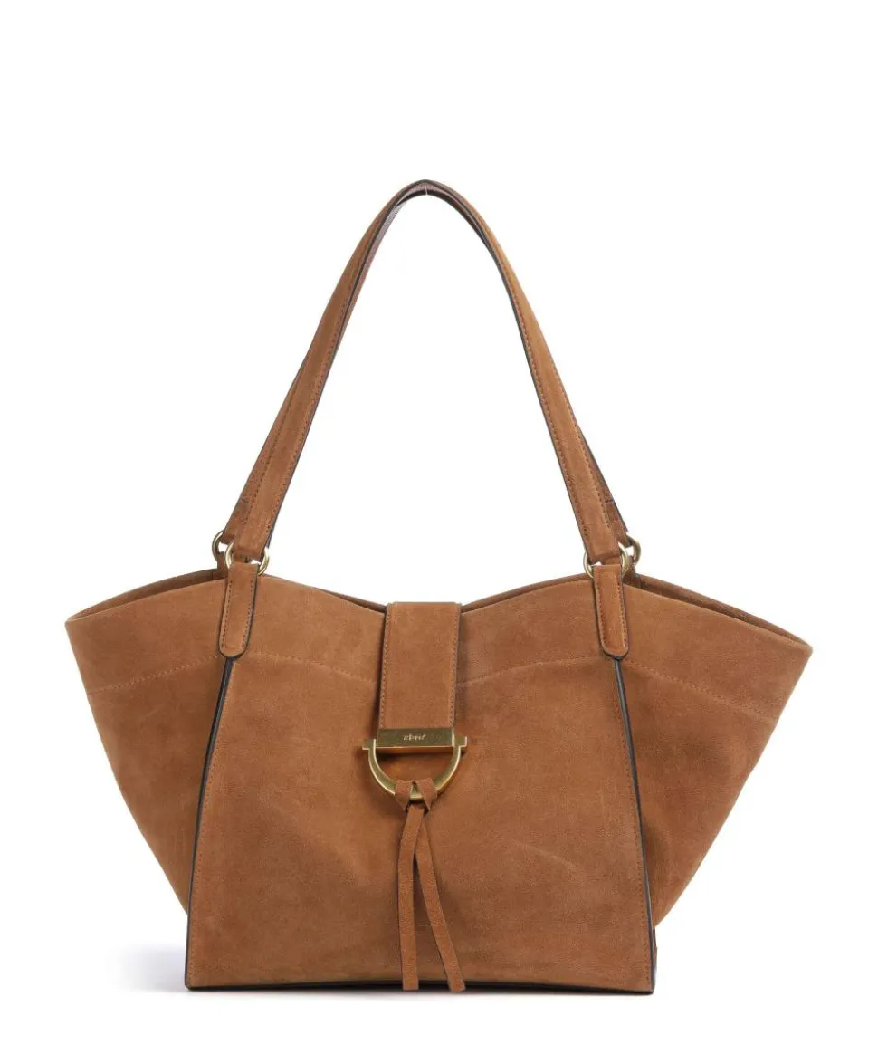 Suede Temi Shopper aufgerautes Leder braun