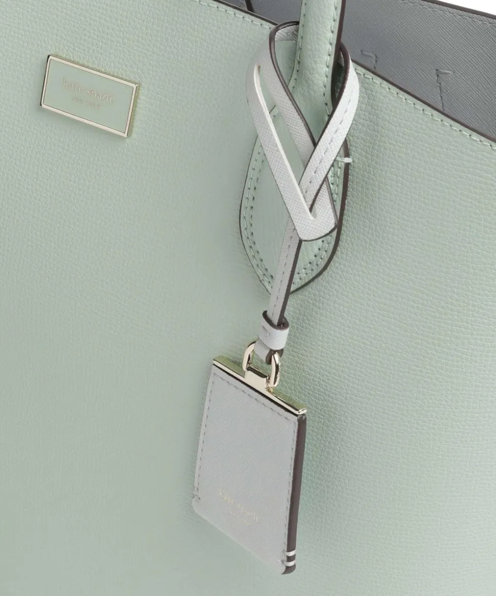 Suite Shopper genarbtes Rindsleder mintgrün