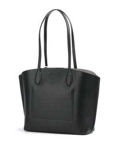 Suite Shopper genarbtes Rindsleder schwarz