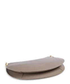 Sunup Beuteltasche genarbtes Rindsleder taupe