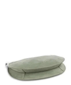 Sunup Suede Beuteltasche aufgerautes Leder graugrün