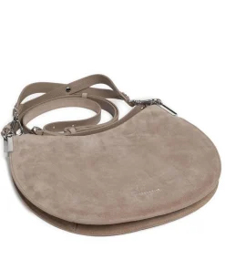 Sunup Suede Beuteltasche aufgerautes Leder taupe