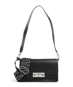 Super Star Schultertasche Saffiano-Rindsleder schwarz