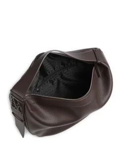 Susie L Beuteltasche Lederimitat dunkelbraun