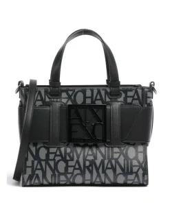 Susie M Handtasche Baumwolle beige/schwarz