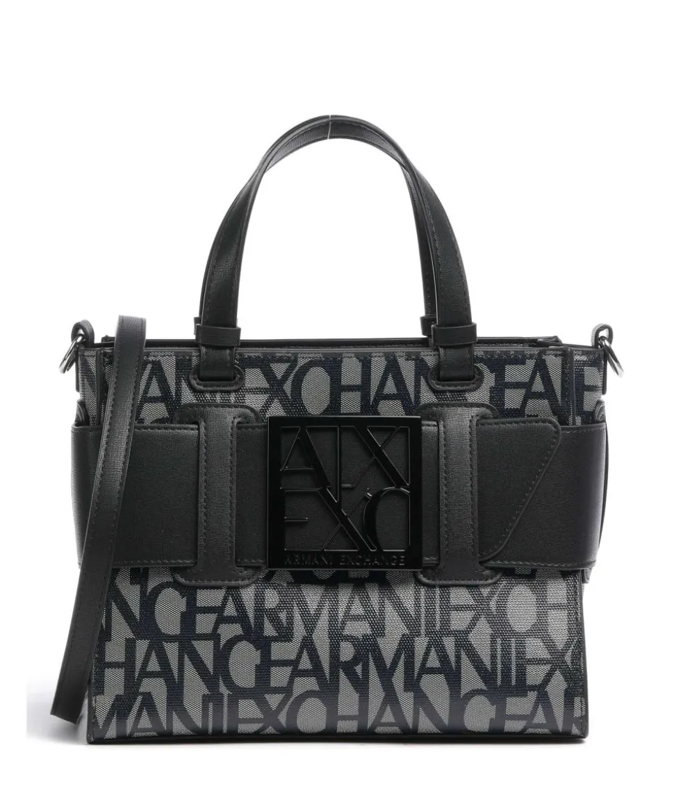 Susie M Handtasche Baumwolle beige/schwarz