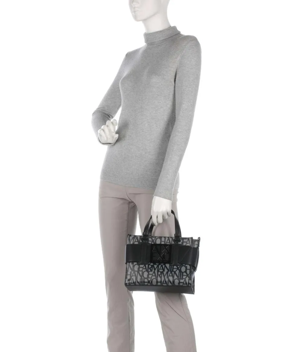 Susie M Handtasche Baumwolle beige/schwarz