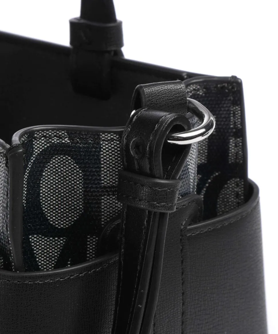 Susie M Handtasche Baumwolle beige/schwarz