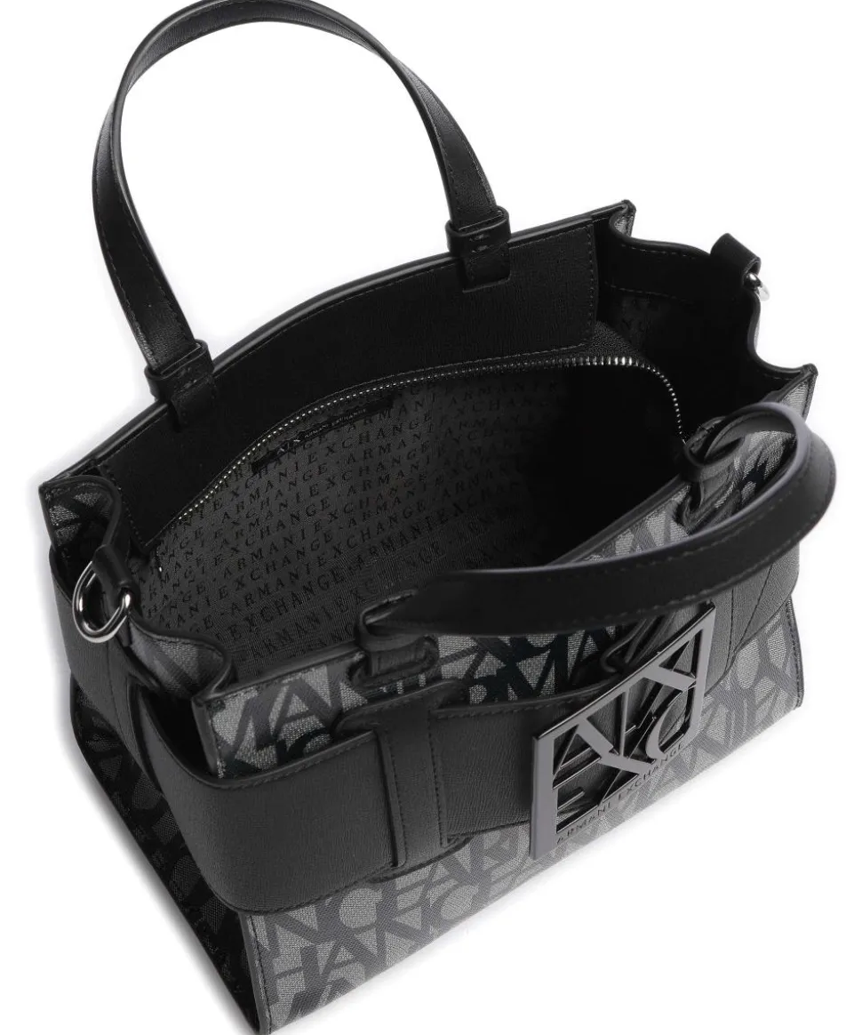 Susie M Handtasche Baumwolle beige/schwarz