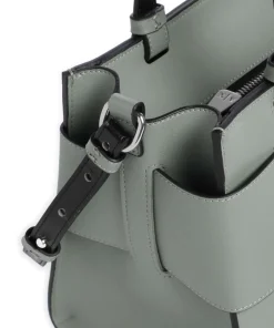 Susie M Handtasche Lederimitat grünblau