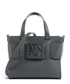 Susie M Handtasche Lederimitat dunkelgrau