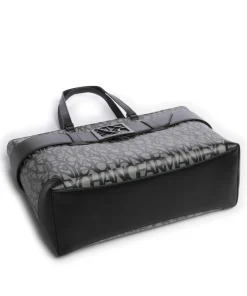 Susie M Shopper Lederimitat beige/schwarz