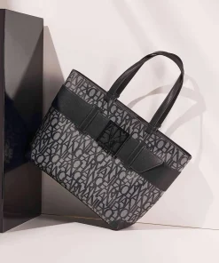 Susie M Shopper Lederimitat beige/schwarz