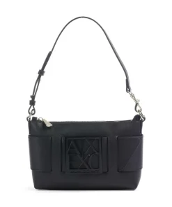 Susie Schultertasche Lederimitat schwarz