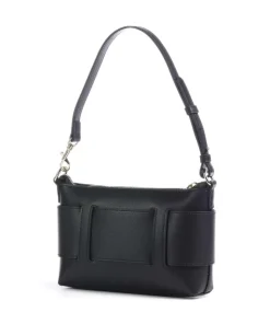 Susie Schultertasche Lederimitat schwarz