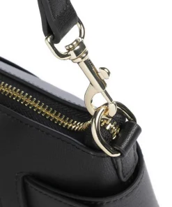 Susie Schultertasche Lederimitat schwarz