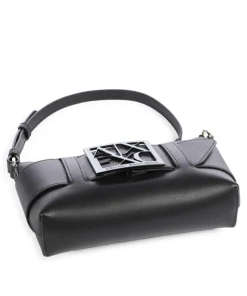 Susie Schultertasche Lederimitat schwarz