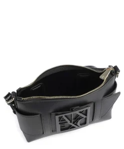 Susie Schultertasche Lederimitat schwarz