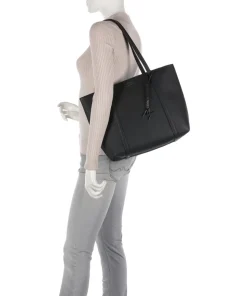 Sylvie Shopper Lederimitat schwarz