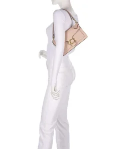 Tabby 26 Schultertasche fein genarbtes Leder powder