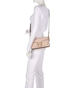 Tabby 26 Schultertasche fein genarbtes Leder powder