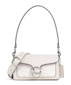 Tabby 20 Schultertasche fein genarbtes Rindsleder, Canvas creme