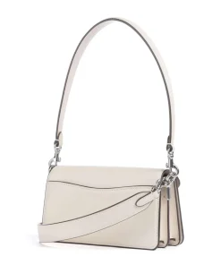 Tabby 20 Schultertasche fein genarbtes Rindsleder, Canvas creme