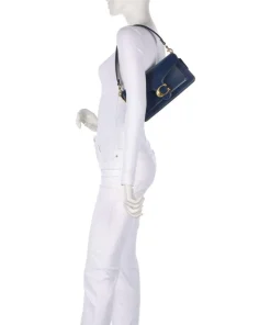 Tabby 26 Schultertasche fein genarbtes Rindsleder dunkelblau