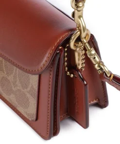 Tabby 20 Schultertasche fein genarbtes Rindsleder, Canvas tan