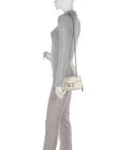 Tabby 20 Schultertasche fein genarbtes Leder elfenbein