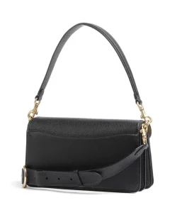 Tabby 26 Schultertasche genarbtes Leder schwarz