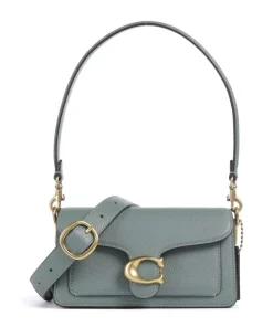 Tabby 20 Schultertasche genarbtes Rindsleder graugrün