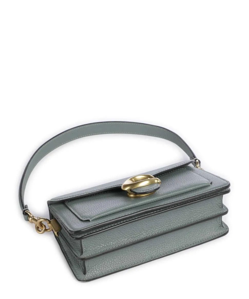 Tabby 20 Schultertasche genarbtes Rindsleder graugrün