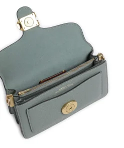 Tabby 20 Schultertasche genarbtes Rindsleder graugrün