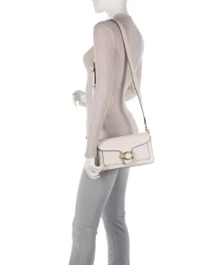 Tabby 26 Schultertasche genarbtes Leder elfenbein