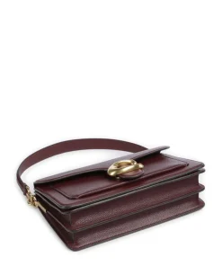 Tabby 26 Schultertasche genarbtes Leder wein