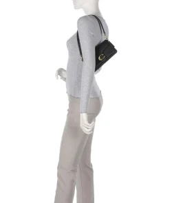 Tabby 20 Schultertasche genarbtes Rindsleder schwarz