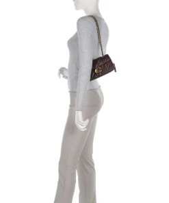 Tabby 20 Schultertasche Nappaleder dunkelbraun