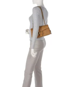 Tabby Quilted 26 Schultertasche Nappaleder braun